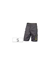 BERMUDA TRABAJO DELTAPLUS CINTURA AJUST.5 BOLS.COL.GRIS VERDE TALLA S 2