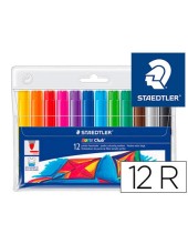 ROTULADOR STAEDTLER COLOR JUMBO TRAZO 3 MM ESTUCHE 12 COL.SURT.