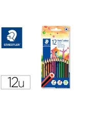 LAPICES COLORES STAEDTLER WOPEX ECO 12 COLORES EN CAJA CARTON 185 C12