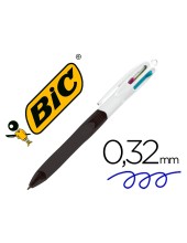 BOLIGRAFO BIC CUATRO COL.C/GRIP COLORE NEGRO PUNTA 1,3 MM