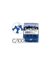 SEÑALIZADOR PLANOS PRESTO AZUL CAJA 100 UDS. 2