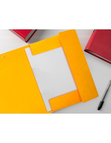 CARPETA GOMAS LIDERPAPEL FL SIMIL-PRESPAN 3 SOLAPAS AM.