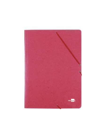 CARPETA GOMAS LIDERPAPEL A3 CARTON PRESPAN 3 SOLAPAS RJ.