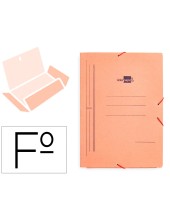 CARPETA GOMAS LIDERPAPEL FL CARTON COMPACTO 3 SOLAPAS CUERO