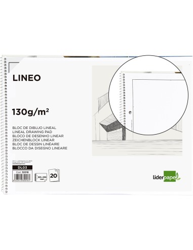 CUADERNO ESP. LIDERPAPEL DIBUJO FL. MICRO 2T. 20H. 130GR.