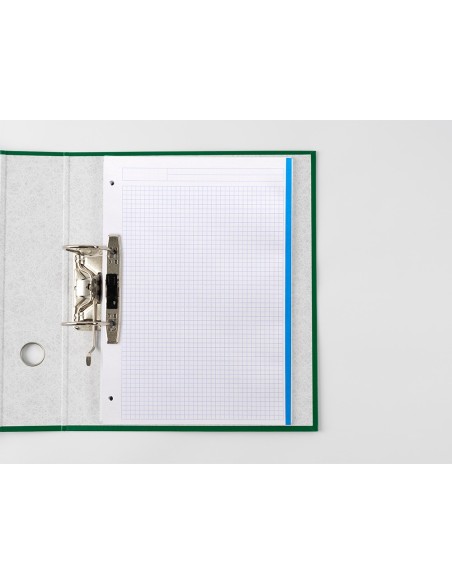 REC.DIN A4 120 H CUADRO 5 MM 4 TAL.SIN MARGEN BANDAS 5 COL.PAPEL 70 G