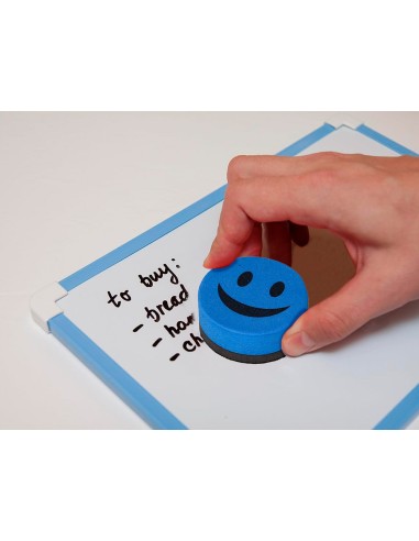 BORRADOR LIDERPAPEL PIZARRA BLANCA REDONDO 5 CM DIAMETRO MAGNETICO C