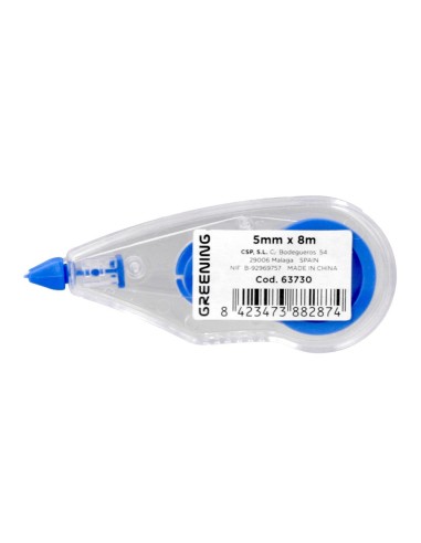 CORRECTOR GREENING CINTA BLANCO 5 MM X 8 MT