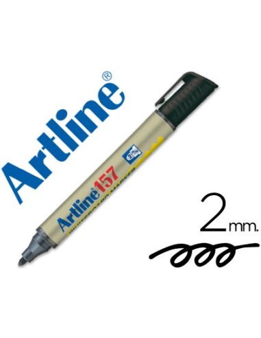 ROTULADOR ARTLINE PIZARRA EK-157 NEGRO PUNTA RED.2 MM