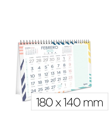 CALENDARIO ESP.TRIANGULAR  SERIE JOVEN 2025 14X14 CM PAPEL 128GR.