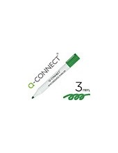 ROTULADOR Q-CON PIZARRA BLANCA COLOR VERDE PUNTA REDONDA 3.0 MM 2