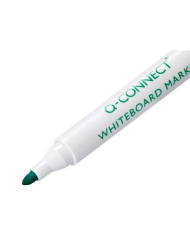 ROTULADOR Q-CON PIZARRA BLANCA COLOR VERDE PUNTA REDONDA 3.0 MM