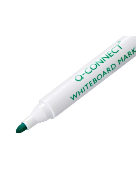 ROTULADOR Q-CON PIZARRA BLANCA COLOR VERDE PUNTA REDONDA 3.0 MM