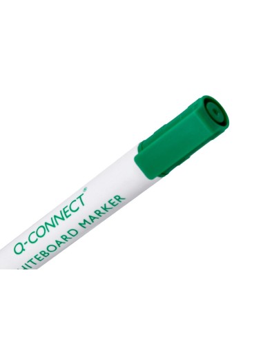 ROTULADOR Q-CON PIZARRA BLANCA COLOR VERDE PUNTA REDONDA 3.0 MM