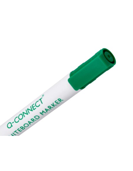 ROTULADOR Q-CON PIZARRA BLANCA COLOR VERDE PUNTA REDONDA 3.0 MM