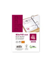 BLOC BUFETE  2025 80X110MM PAPEL 80GR.TEXTO CATALAN