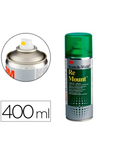 PEGAMENTO SCOTCH SPRAY REMOUN 400 ML ADH.REPOSICIONABLE INDEFINIDAMEN