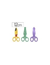 TIJERA ESCOLAR 12CM ESPECIAL INFANTIL CORTA PAPEL CARTON UNIDAD 2