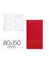 AGENDA ENCUADERNADA  CRETA 80X150MM 2025 S/V ROSA BUGANVILLA  70 GR