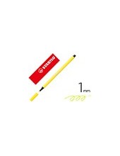 ROTULADOR STABILO ACUARELABLE PEN 68 AMARILLO LIMON 1 MM 2