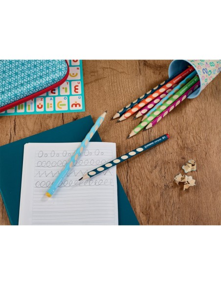 LAPICES GRAFITO STABILO EASYGRAPH ERGONOMICO DIESTROS MINAS HB