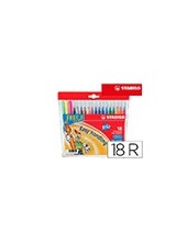 ROTULADOR STABILO TRIO CAJA 18 COL. 2