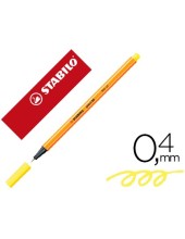 ROTULADOR STABILO PUNTA FIBRA POINT 88 AMARILLO LIMON 0,4 MM