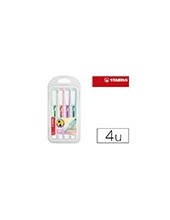 ROTULADOR STABILO FLUORESCENTE SWING COOL PASTEL BOLSA 4 UD.SURT. 2