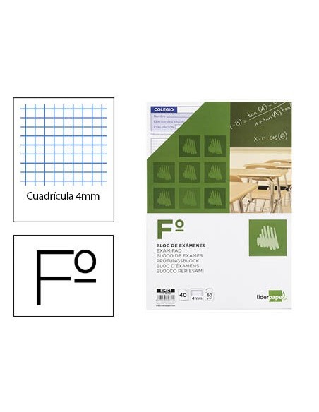BLOC EXAMENES FL.40 H CUADRO BLOC EXAMENES FL.40 H CUADRO