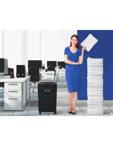 DESTRUCTORA Q-CON.KF15553 CORTE 15 H DESTRUYE GRAPAS CLIPS CD TARJ