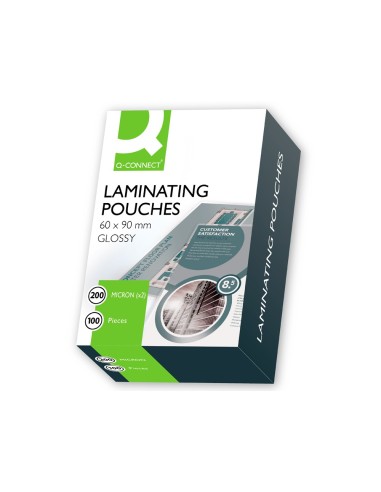 BOLSA PLASTIFICAR Q-CON.-90 X 60 MM 200 MC CARNET NIF 100UD**19465