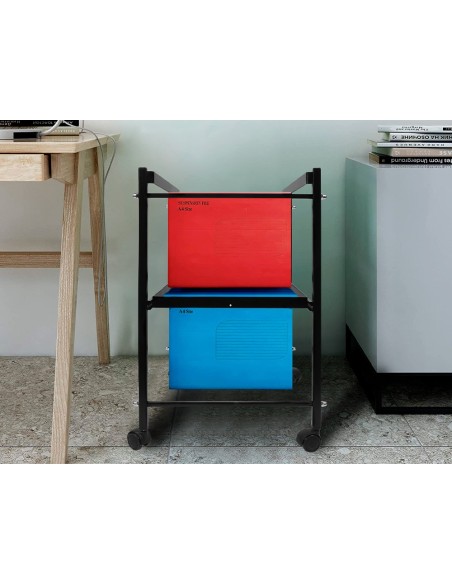 CARRITO CARPETAS COLGANTE FL Q-CON. C/RUEDAS PISO INF. EXTRAIBLE NG.