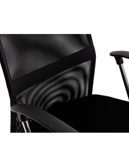 SILLA DIRECCION Q-CON.RESP.ALTO REG.ALTURA 1110+100MM PIEL Y MALLA NG