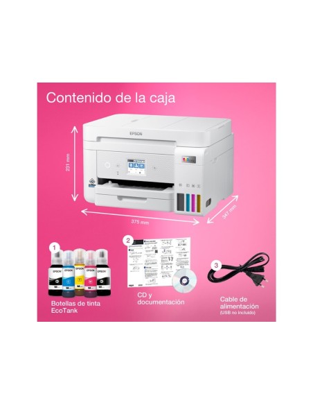 EPSON ECOTANK ET-4856 TINTA 33PPM SCANER COPIA FAX BAND.ENTRADA 250H.