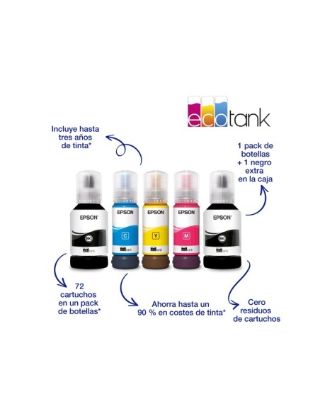 EPSON ECOTANK ET-4856 TINTA 33PPM SCANER COPIA FAX BAND.ENTRADA 250H.