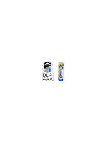 PILA MAXELL ALCALINA 1.5 V TIPO AAA LR03 BLISTER 4 UD. PILA MAXELL ALCALINA 1.5 V TIPO AAA LR03 BLISTER 4 UD.