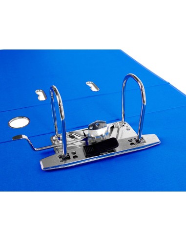 ARCH.PAL.LIDERPAPEL C.FORRADO DIN A4 AZUL C/RADO LOMO 75 MM