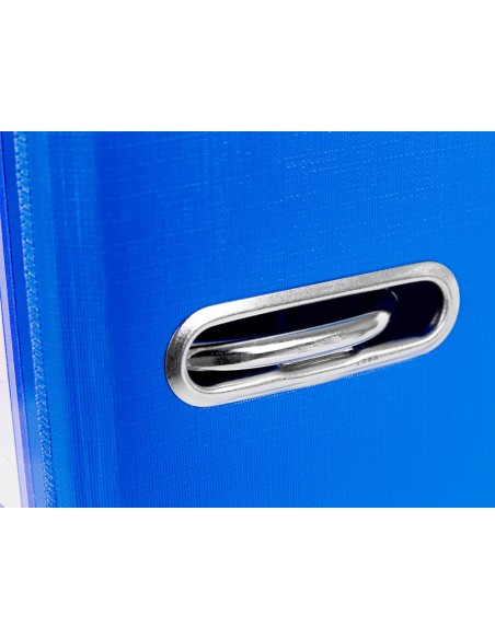 ARCH.PAL.LIDERPAPEL C.FORRADO DIN A4 AZUL C/RADO LOMO 75 MM