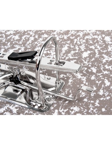 ARCH.PAL.LIDERPAPEL CARTON FORRADO FOLIO JASPEADO GRIS CLASSIC RED