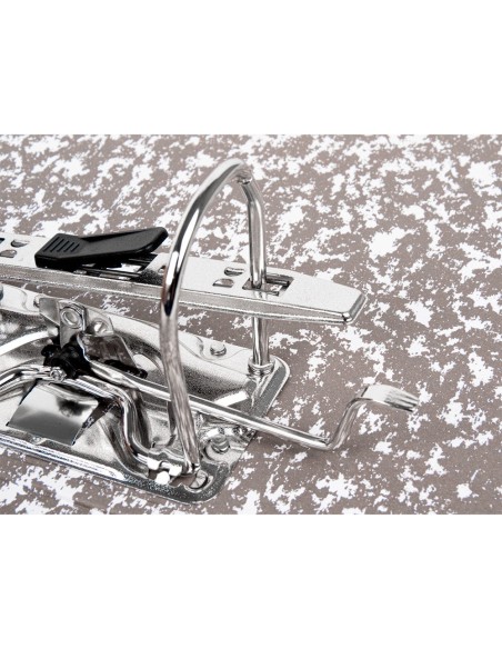 ARCH.PAL.LIDERPAPEL CARTON FORRADO FOLIO JASPEADO GRIS CLASSIC RED