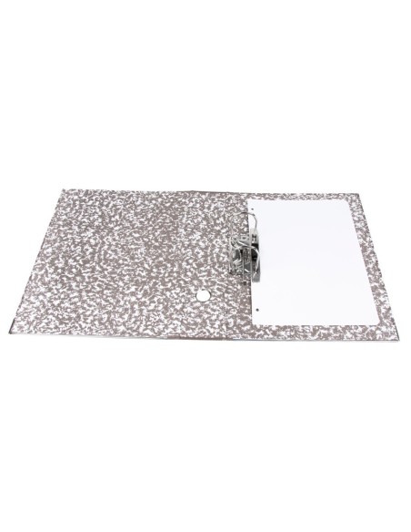 ARCH.PAL.LIDERPAPEL CARTON FORRADO FOLIO JASPEADO GRIS CLASSIC RED