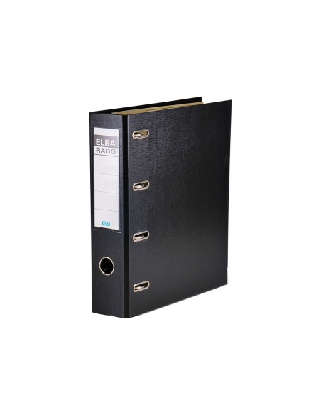 ARCH.PAL.ELBA CARTON FORRADO A4 NG.LOMO 75 MM RADO DOBLE