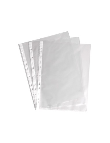 FUNDA MULTITALADRO Q-CONNECT DIN A4 100 MC CRISTAL 100UD**73564