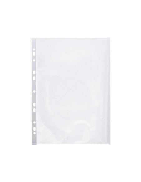 FUNDA MULTI.Q-CON A4 80 MIC CRISTAL C/AP.SUP/LATERAL IZQ.25U. KF00714