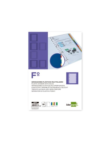 SEP.LIDERPAPEL PLASTICO JUEGO 10 SEP.FL.16 TAL.