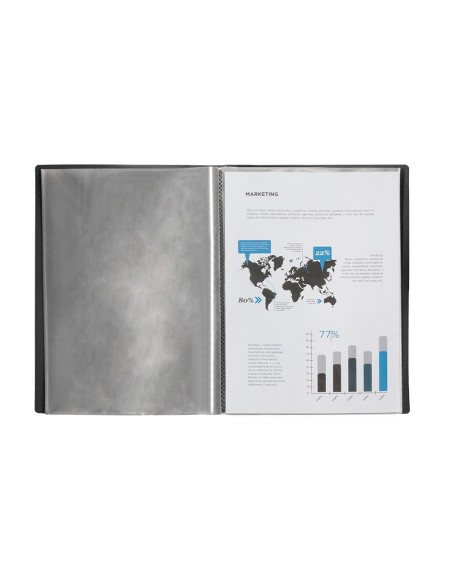 CARPETA  ESCAPARATE 40 FUNDAS PP. A3 NG.OPACO