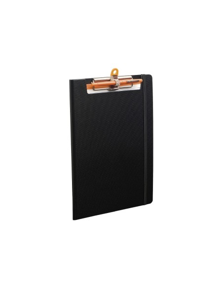 CARPETA EXACOMPTA EX POLIPROP. NEGRO CON PINZA Y PORTABOLIGRAFO DINA4