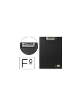 CARPETA PINZA SUPERIOR CON SOLAPA  PLASTICO FL.NEGRA 2