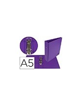 CARPETA 4º 2 ANILLAS 40 MM REDONDAS LIDER CARTON FORR PVC VIO 2