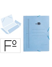 CARPETA GOMAS LIDERPAPEL FL CARTON 3 SOLAPAS AZ.